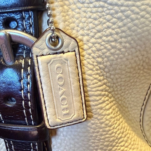 Coach Chelsea Beige and Dark Brown Leather Satchel 2007 main image 2
